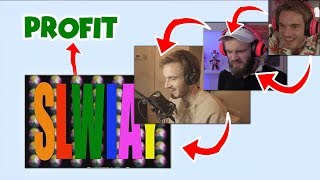 pewdiepie reacting to pewdiepie reacting to LWIAY SLWIAY 4 [upl. by Cheston]