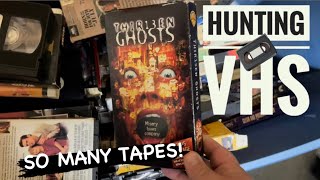 This Flea Market Was Full Of Tapes Hunting VHS…80’s Nostalgia Horror Action Weird Stuff [upl. by Adoree]