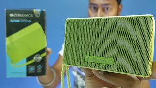 Zebronics Newly Launched Sonic Pod S  Bluetooth Speaker Unboxing amp Review  Speaker Under 1000 [upl. by Nnylsor]