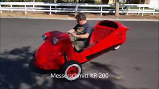 1950s Messerschmitt KR 200 Micro Car  First Test Ride [upl. by Ahsinrad]