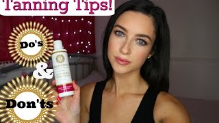 Tanning Tips  Dos amp Donts  Bellamianta Tan  Beauty Review  Tutorial [upl. by Oaht282]