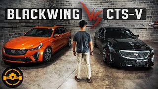 Cadillac CT5V Blackwing vs CTSV Comparision Review [upl. by Dickenson681]