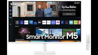 Samsung M5 Smart Monitor FHD Monitor Monitor and TV [upl. by Anaeda114]