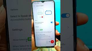 itel Select to speak setting on  accessibility button [upl. by Sonni506]