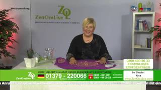 Kartenlegerin Ana mit Steinorakel und Karten live bei ZenOmlive TV vom 13102015 [upl. by Oiralednac]