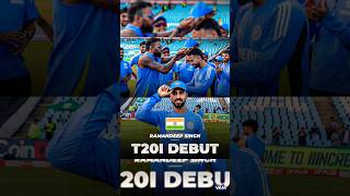 Ramandeep Singhs T20I Debut 🇮🇳 vs 🇿🇦 debut indvssatodaymatchhighlights [upl. by Anyek]