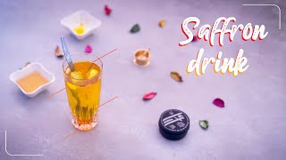 How to make Saffron Drink by ice  The most expensive organic drink [upl. by Murphy]