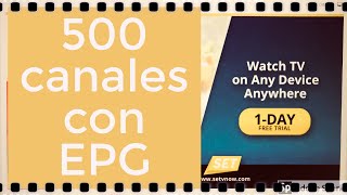 500 canales con guia de programacion EPG sin listas HD iptv latino 4K estable facil de utilizar 2018 [upl. by Weintrob495]