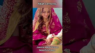 Actress Javeria Abbasi nikah cermony  wedding shorts [upl. by Nyvrem645]