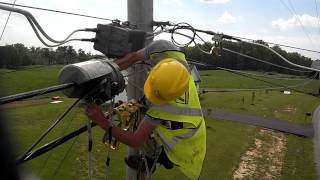 Lineman Swapping a Lasher [upl. by Onimod]