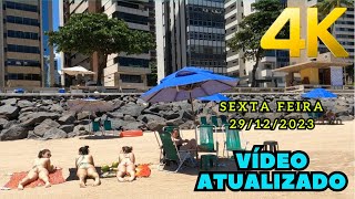 VÍDEO ATUALIZADO PRAIA DE BOA VIAGEM RECIFE PE BRASIL dezembro 2023 [upl. by Lupe83]