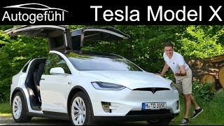 The Tesla Model X FULL REVIEW 100D shows why this is the best car for showoff  Autogefühl [upl. by Treblah]