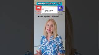 Tilde DIACRÍTICA sobre quotTÚquot ortografía morfología EBAU selectividad spanishteacher [upl. by Emmey]