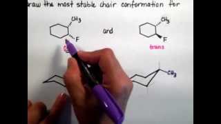 Problem 4 cis and trans1fluoro2methylcyclohexmp4 [upl. by Aniaj579]