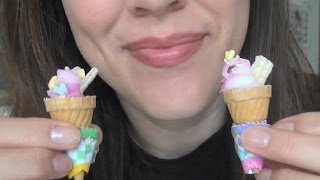 SassEsnacks ASMR Popin Cookin Ice Cream  Japanese Candy Kit  With Whispering amp Eating Sounds [upl. by Anilorac]