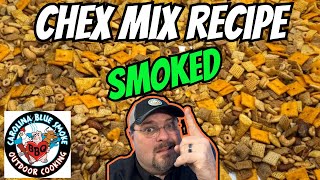 Pellet Grill  Smoked Chex Mix Recipe [upl. by Lucic]