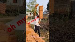 amazing brick workers skills  brick workers shorts [upl. by Acul]