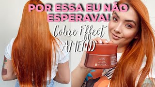 TONALIZANDO EM CASA COM AMEND COBRE EFFECT  Ruivo laranjinha [upl. by Belayneh]