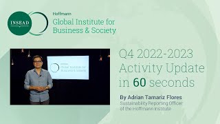 60 Second Quarterly Update From The Hoffmann Institute – Q4 Academic Year 20222023 [upl. by Nicolea713]