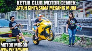 KETUA CLUB MOTOR CEWEK JATUH CINTA SAMA MEKANIK MUDA BERAWAL DARI NOLONGIN MOTOR MOGOK [upl. by Merline]