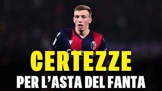 🚨 CERTEZZE PER LASTA su chi puntare al fantacalcio esclusi i big [upl. by Biel1]