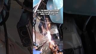 How to Remove a BROKEN STUD shorts motorcycle automobile foryou [upl. by Allister]