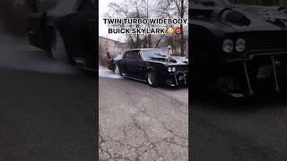 Twin Turbo Widebody Buick SkyLark 🤯🔥twinturbo buickburnout [upl. by Kramer]