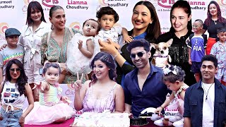 Gurmeet Choudhary And Debina Bonnerjee Daughter Lianna Birthday Party 2024 Gauahar KhanNisha Rawal [upl. by Barnie]