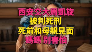 西安交大周凱旋被判死刑，死前和母親見面：媽媽，別害怕大案紀實 刑事案件 案件解說 [upl. by Eelaroc32]