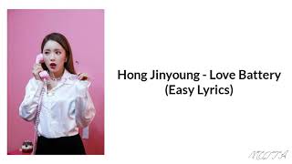 Hong Jinyoung  Love Battery Easy Lyrics [upl. by Anaile]