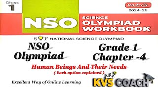 class 1  NSO  SOF  Science Olympiads  Chapter 4  Human Beings And thier Needs  olympiad [upl. by Corydon]