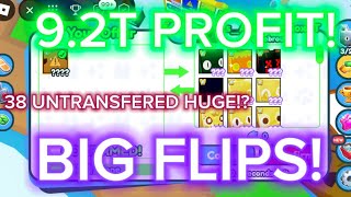 Trading Montage 64  92T PROFIT BIG FLIPS 38 UNTRANSFERED HUGE  Pet Simulator X  Roblox [upl. by Eunice765]