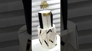 Tuxedo Cake for a gentleman… tuxedos birthdaycake cake birthdaycake cakedecorating [upl. by Stalder999]