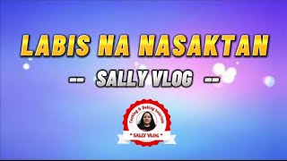 LABIS NA NASAKTAN LYRICSsallyvlog760 [upl. by Nywled389]