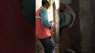 Tiles chipping work shortvideo shorts 🔥 safetyengineer safetyservices [upl. by Koloski465]