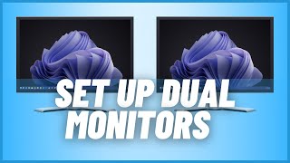 How To Set Up Dual Monitors On Windows 11 [upl. by Mich390]