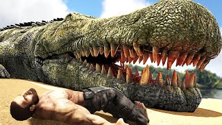 Encontramos JACARÉ GIGANTESCO Caçando o Purussaurus  ARK Survival Evolved  28 PTBR [upl. by Malda]