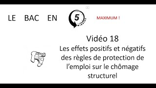 Règles de protection de l’emploi et chômage structurel Le bac en 5 minutes épisode 18 [upl. by Sufur]