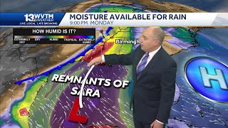 Tracking the Tropics Remnants of Tropical Storm Sara bring rain to Alabama and then the forecast [upl. by Pilihp]