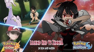 Pokemon Sun and Moon Legend Red Vs Zinnia [upl. by Hound]