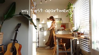 my fully thrifted boho jungle apartment tour 🌱✨ [upl. by Rondon]