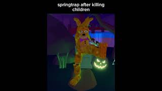 springtrap dancing ttd3 springtrap roblox [upl. by Wescott]