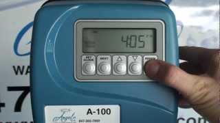 How to Manually Regenerate A100 Water Softener  Angel Water Inc [upl. by Kalil]