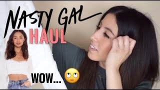 NASTY GAL TRY ON HAUL [upl. by Ahsimac]