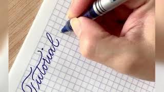 Rápido tutorial de Caligrafía [upl. by Asquith635]