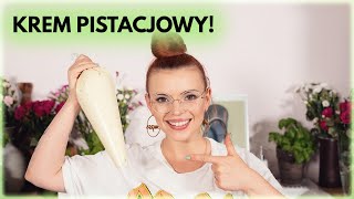 Przepis na KREM PISTACJOWY 🍰 Idealny do tortu  Sugarlady [upl. by Gracie670]