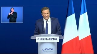 Villepinte  Choisir la France Discours de Nicolas DupontAignan [upl. by Aeht]