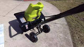 Ryobi 135 AMP Electric Tiller Cultivator Review [upl. by Aehsan]