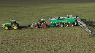 Gülle fahren 2024 Gärrest Weizen düngen Traktor Fendt 728 amp Samson PG Lohnunternehmen Landwirtschaft [upl. by Avrit]