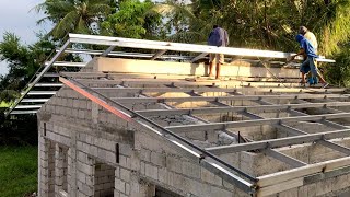 Steel truss with concrete king post [upl. by Sudhir]